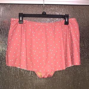 Kortni Jeane mauve/white star swim skirt